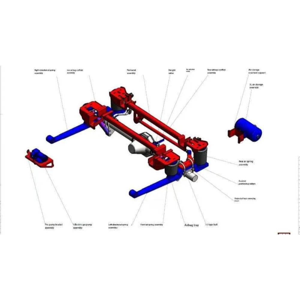 Premium CE TUV Certified GLIDE RITE Air Suspension System Adjustable Height High Load Capacity Heavy-Duty Hitch Mounts for