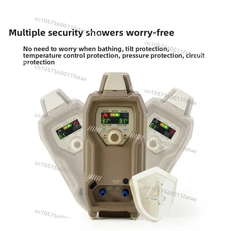 Heating Shower Outdoor Camping Water Heater Portable Electric Shower Miracle Baby Sponge view 3