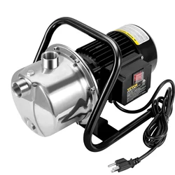 SucceBuy Shallow Well Pump 1.1 HP 115V 978GPH 131ft Height 69.6psi Max Pressure Portable Sprinkler Booster Jet Pumps Irrigation