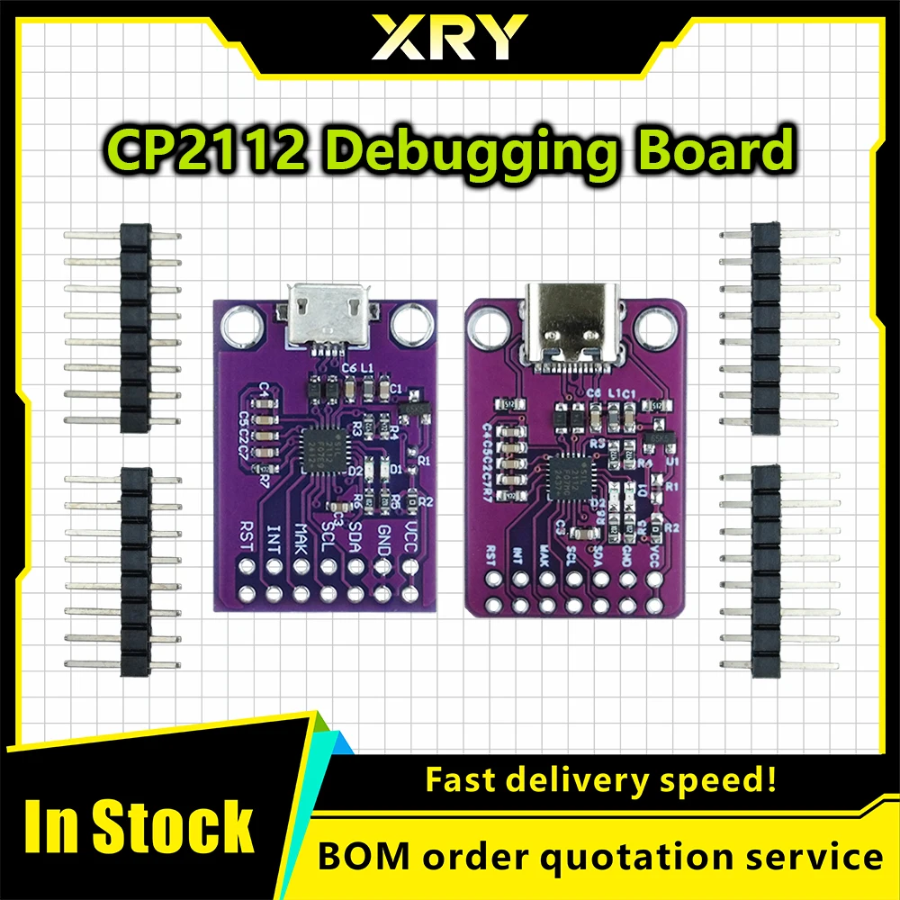XRY Placa de depuración CP2112, módulo de comunicação USB a I2C