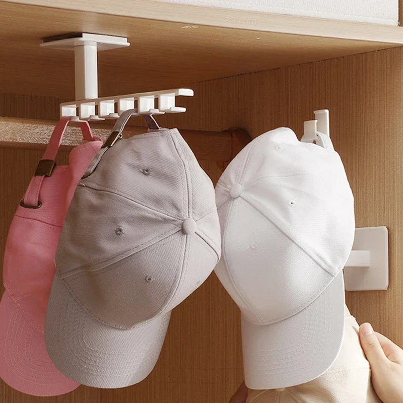 1pc Stainless Steel Baseball Cap Hanger - Wall Mounted Hat Organizer With Punch-Free Design