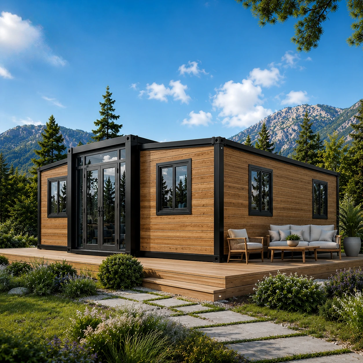 Quality Container House Waterproof Prefab Expandable Home Container House Portable Living Prefabricated Villa Container House