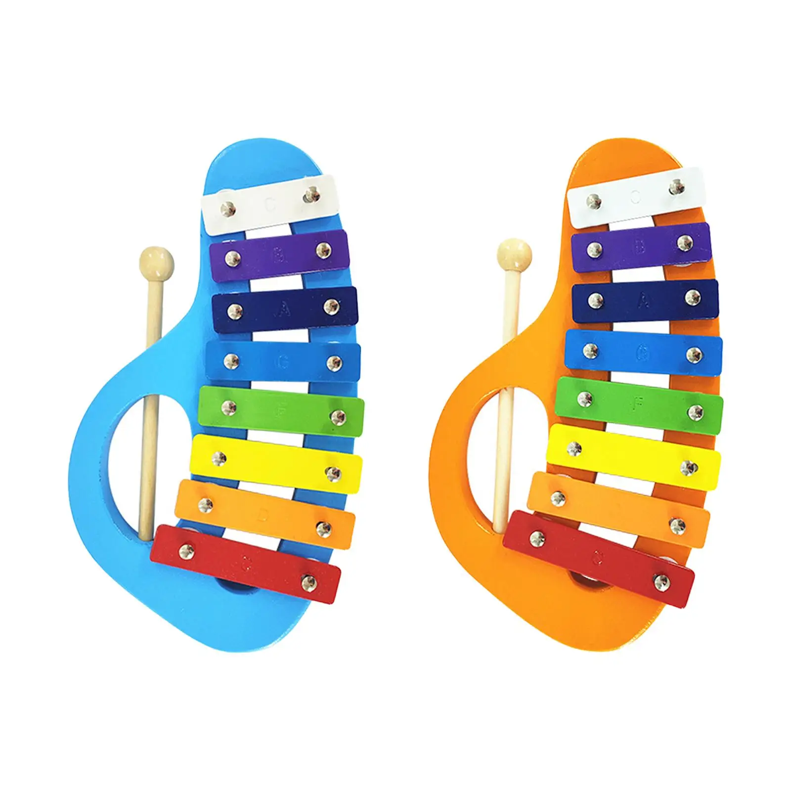 8 Note Xylophone Kids Wood Xylophone Professional Montessori Toy Musical Instrument Rainbow Wood Glockenspiel for Girls Boys