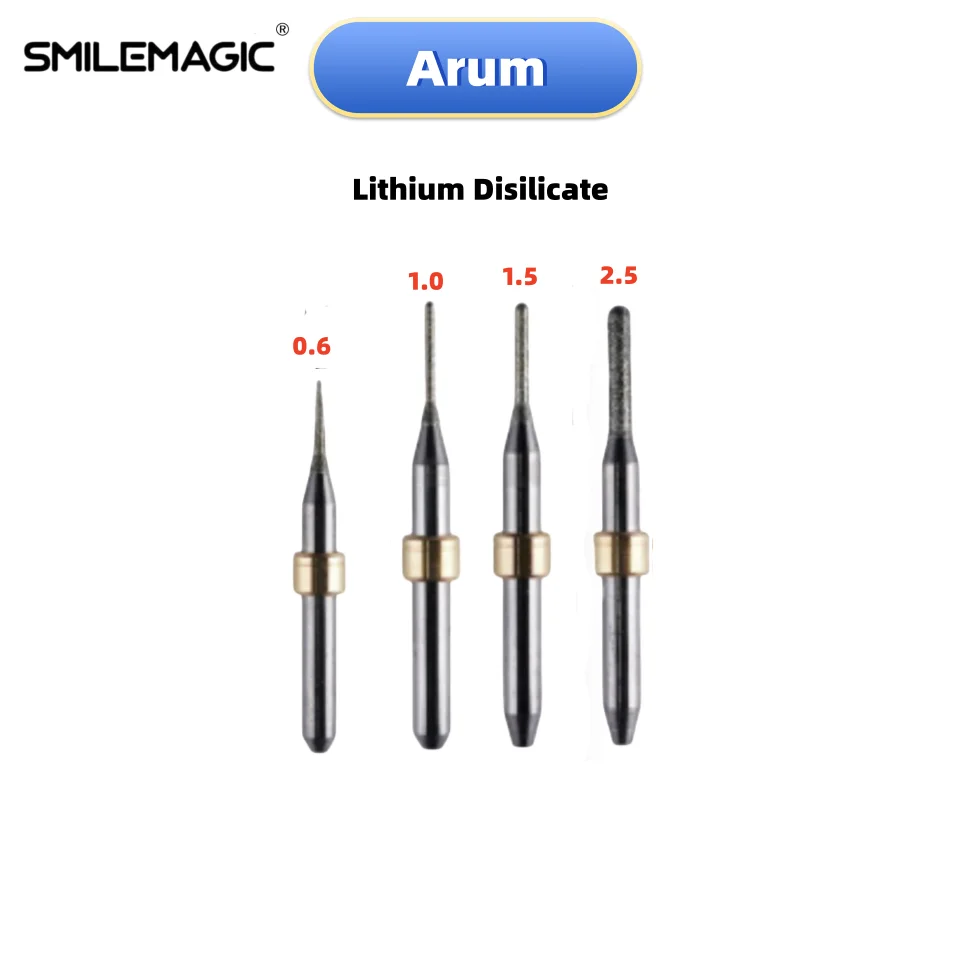 

Arum Milling Burs Dental Lab Lithium Disilicate For Machines Precision Tools Milling Burs Cutting Glass Cemaric CAD CAM