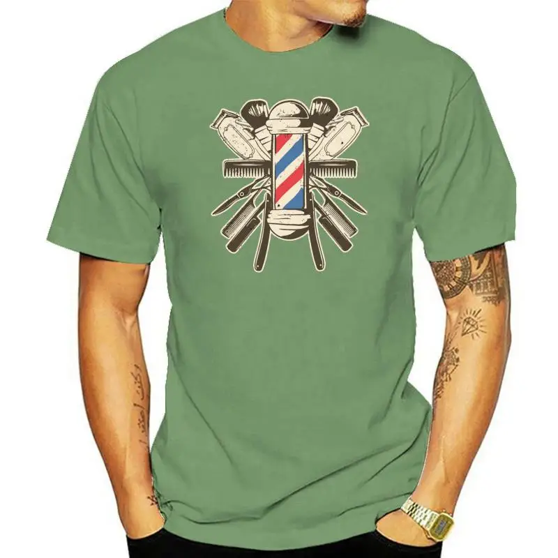 

Barber Accessories Hairdresser Beard Hairstyle T Shirt Interesting Unique Summer Basic S-XXXXXL Cool Printing Short Sleeve Shirt
