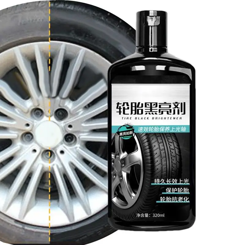 

Wheel Brightener 320ml Wheel Cleaner Long-lasting Tire Protectant Gel Fast Drying Gloss Wheel Care Shine Waterproof For Cars