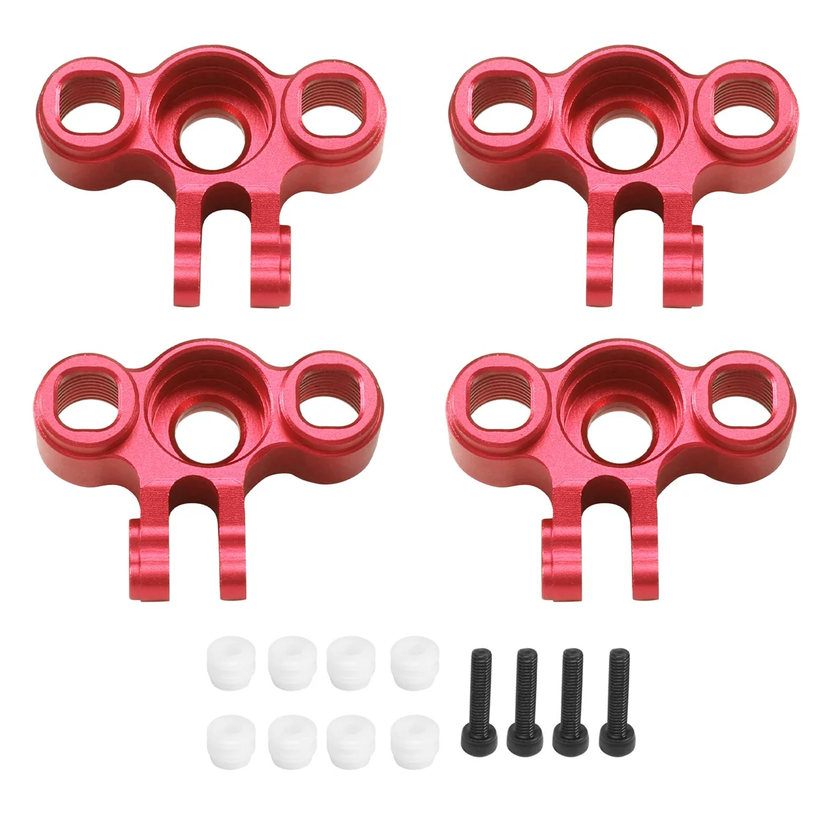 4Pcs Metal Front and Rear Axle Carrier Knuckle Arm 7034 for 1/16 Traxxas Slash E-Revo Summit RC Car Upgrade Parts,2