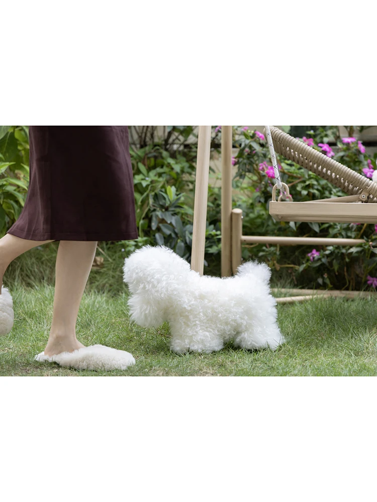 

Натуральная пляжная шерстяная подушка-медведь для собак, многофункциональная подушка для шеи, подставка для ног для окна, спальни, гостиной, милый стильный декор для дома