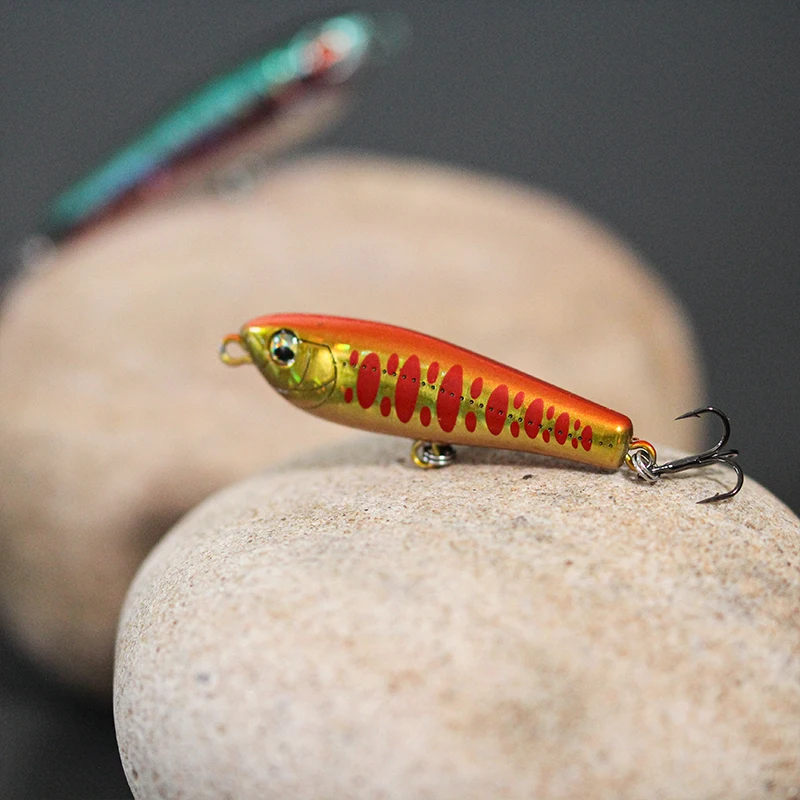 1Pcs Schwimm Mini Bleistift 45mm 2g Topwater Angeln Locken Wobbler Künstliche Kunststoff Harten Köder Für Barsch Hecht forelle Bass Tackle – Detail 22
