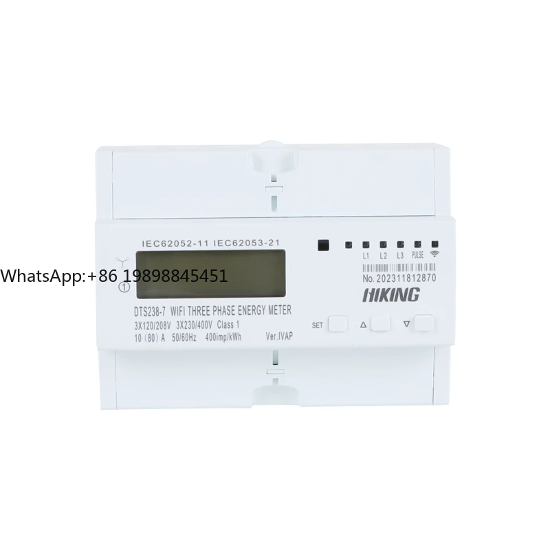 WIFI APP Remote Control Three Phase Energy Meter/ Over Voltage Protetctor/ Solar Measure kwh Meter