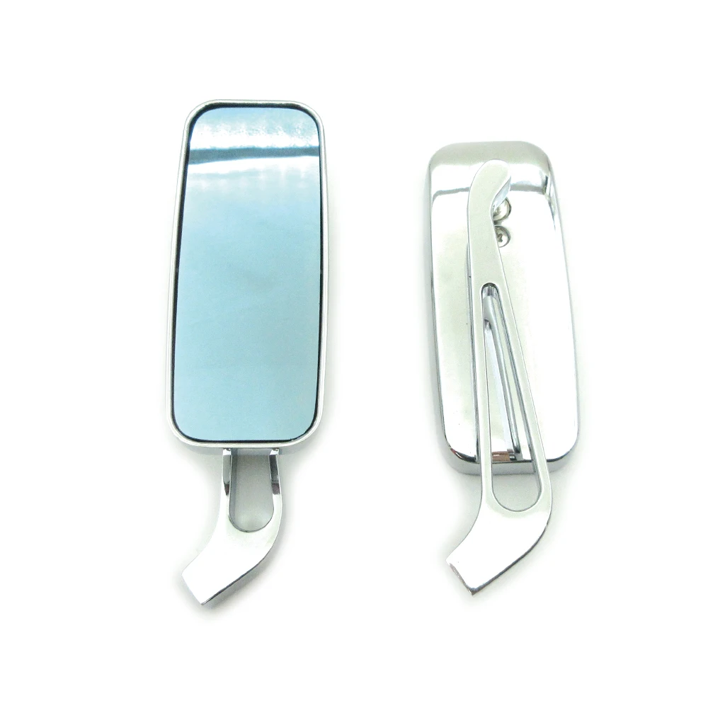 Motorcycle 8/10MM Rear View Mirrors Chrome/Black Set For Harley Dyna Softail Sportster Touring Motorcycles Rearview Side Mirrors