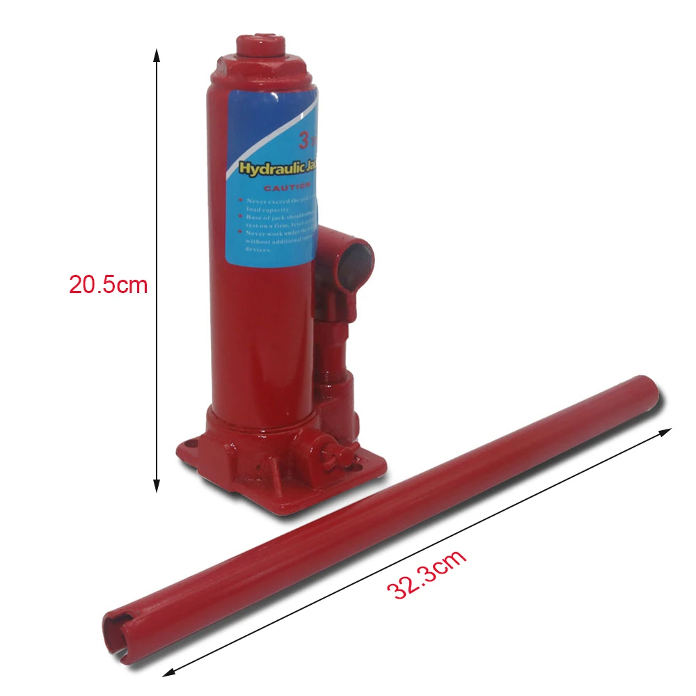 Small hydraulic jack 3 Ton jack Automotive maintenance tools Car tool jack Vertical Hydraulic Jack With Tire Changing Jack