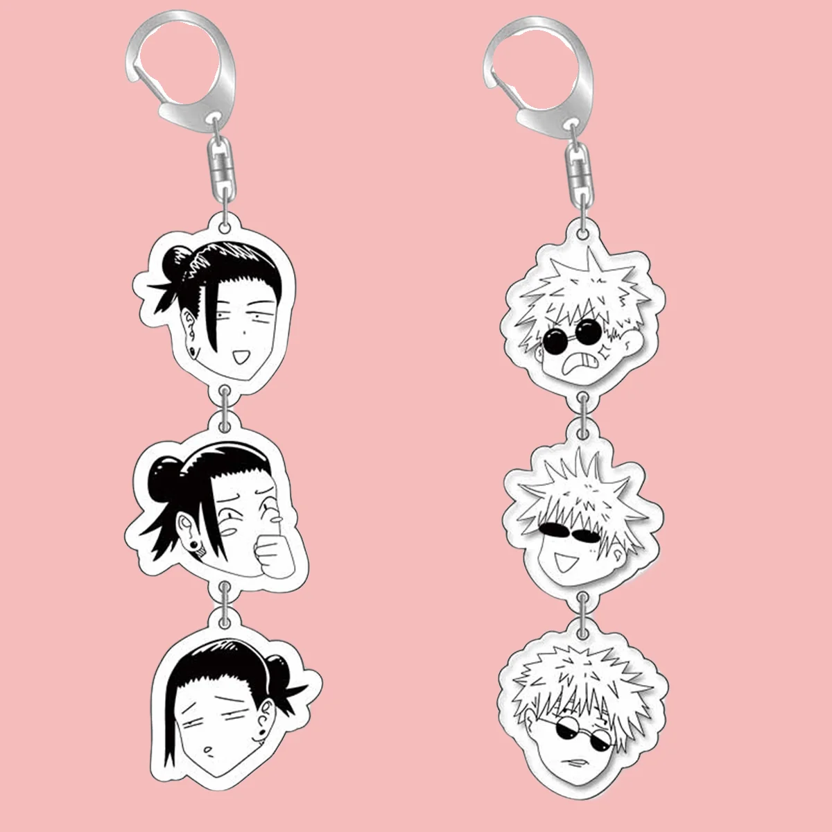 Anime Acrylic Keychain- Jujutsu Kaisen Cartoon Character Pendant, Suitable for Bags and Keys,cosplay gifts Perfect Gift for Fans