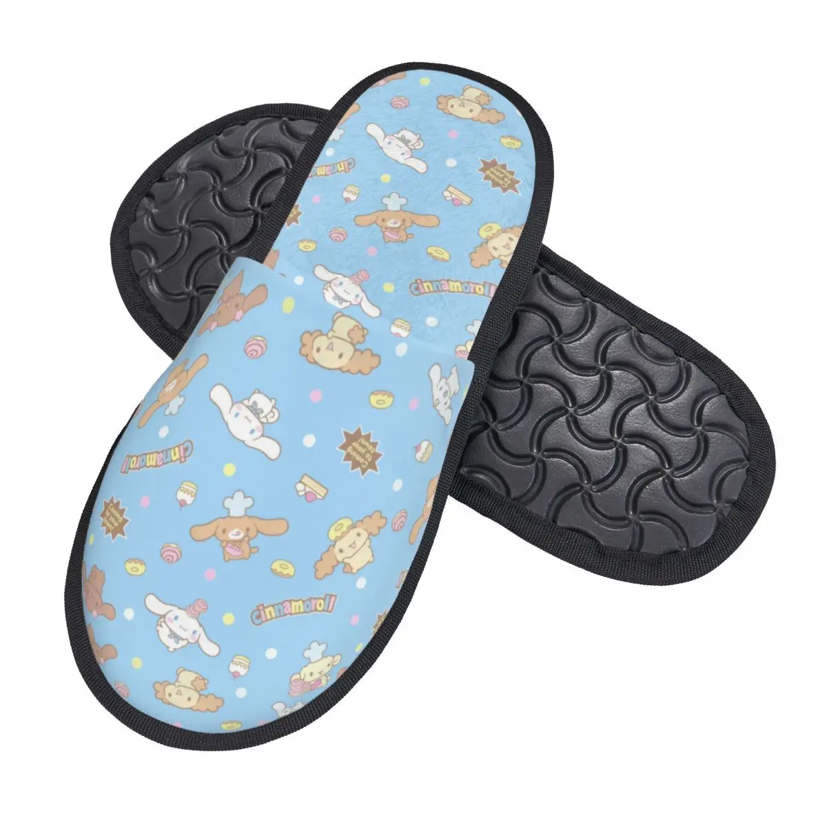 Custom HOT Cartoon Cute Cinnamoroll Soft Memory Foam House Slippers Women Comfy Warm Anti-Skid Slipper