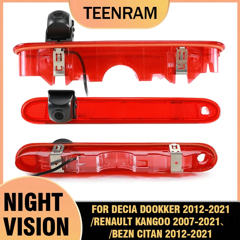 

TEENRAM Van Brake Light Rearview Camera For Decia Dookker For Mercedes-Bezn Citan 12-21 For Renault kangoo 07-21 Reverse Camera