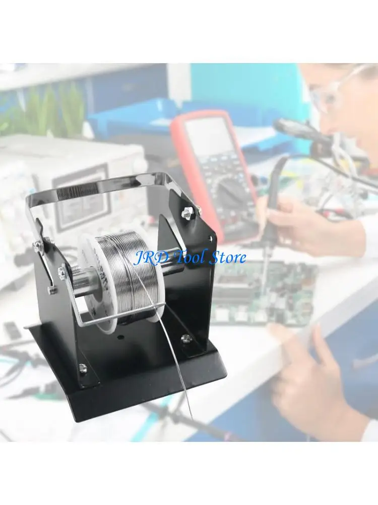 A2UD Compact Welding Wire Stand Solder Reel Stand Solder Roll Holder Welding Tool Accessories Tin Soldering Frame Metal Base
