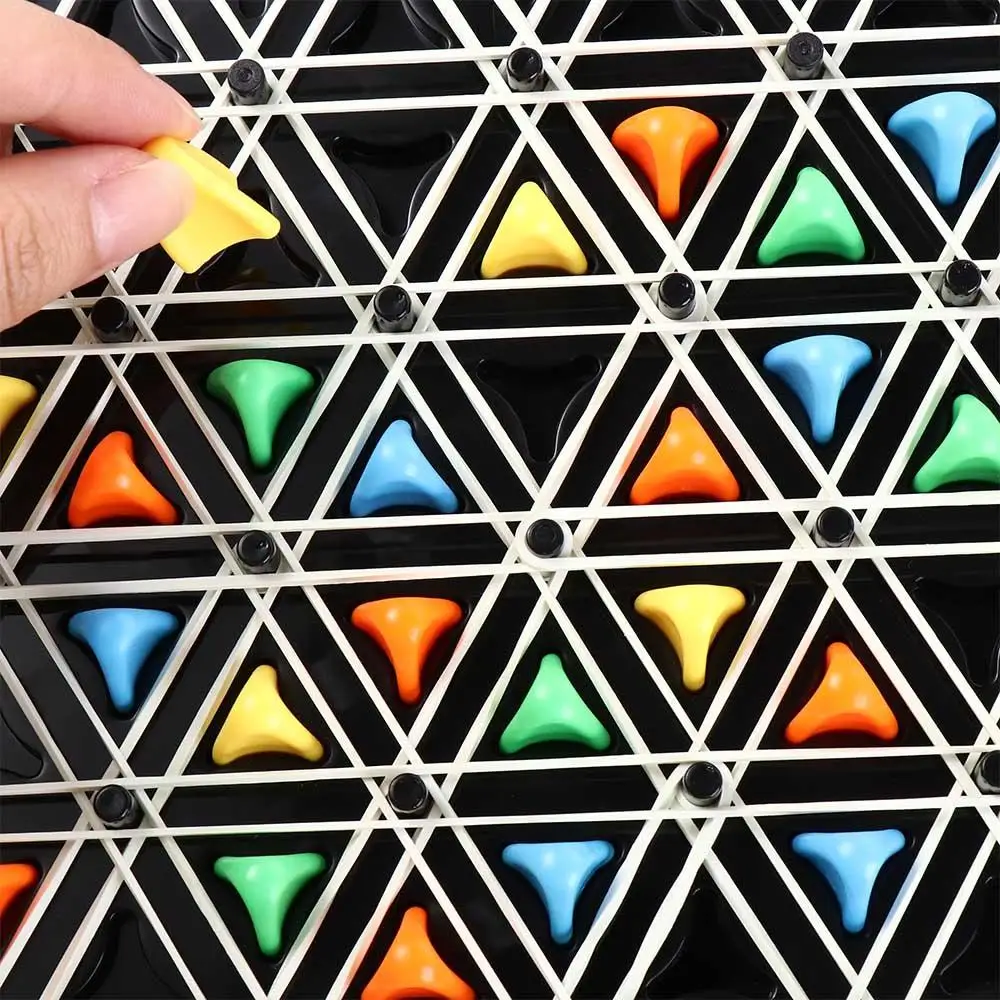 

Rubber Band Geometry Chain Chess Logical Thinking Triangle Desktop Triangle Chess Desktop Game Improve Intelligence Education