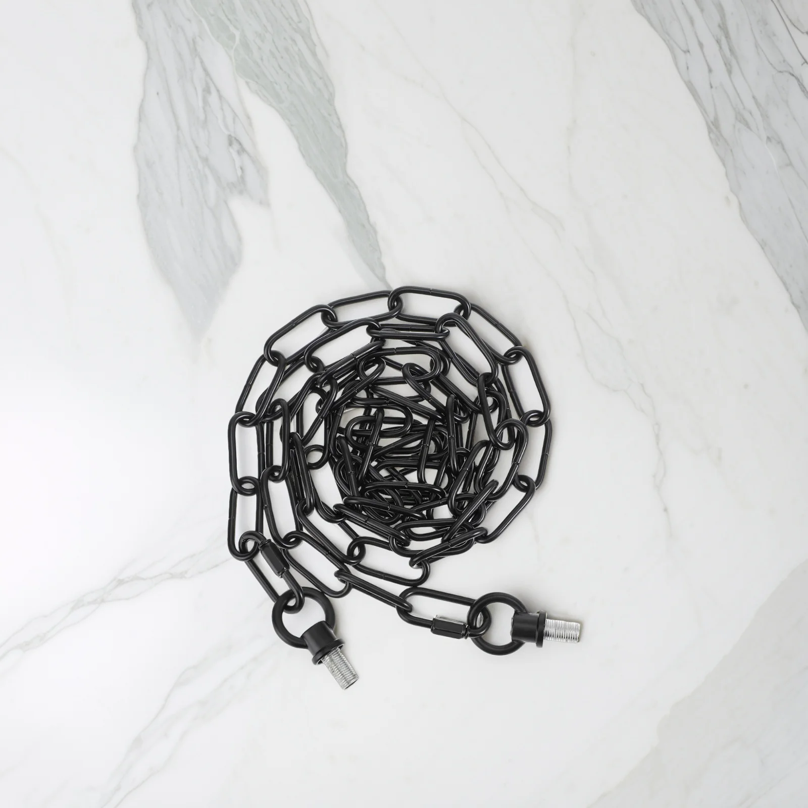 

Black Hanging Chain Kit for Stained Glass Plants Decorative Ceiling Light Heavy Duty Collar Ring Zipper Chain String Lights