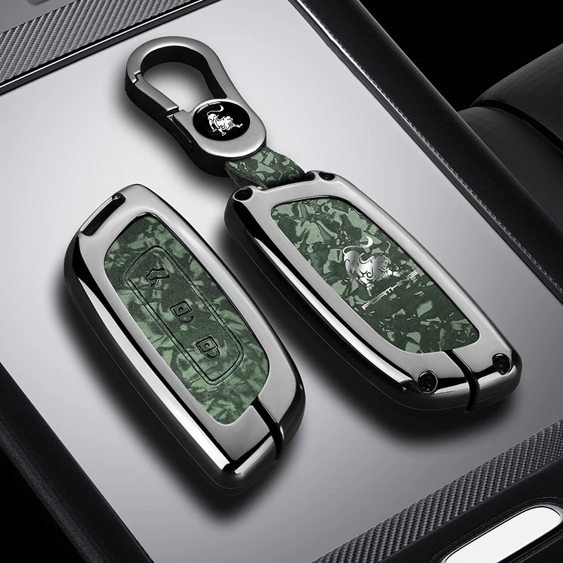 Zinc Alloy Car Key Case for Dongfeng Fengxing Forthing S7 2024 Car-Styling Remote Cover Shell Keychain Holder Fob Accessories