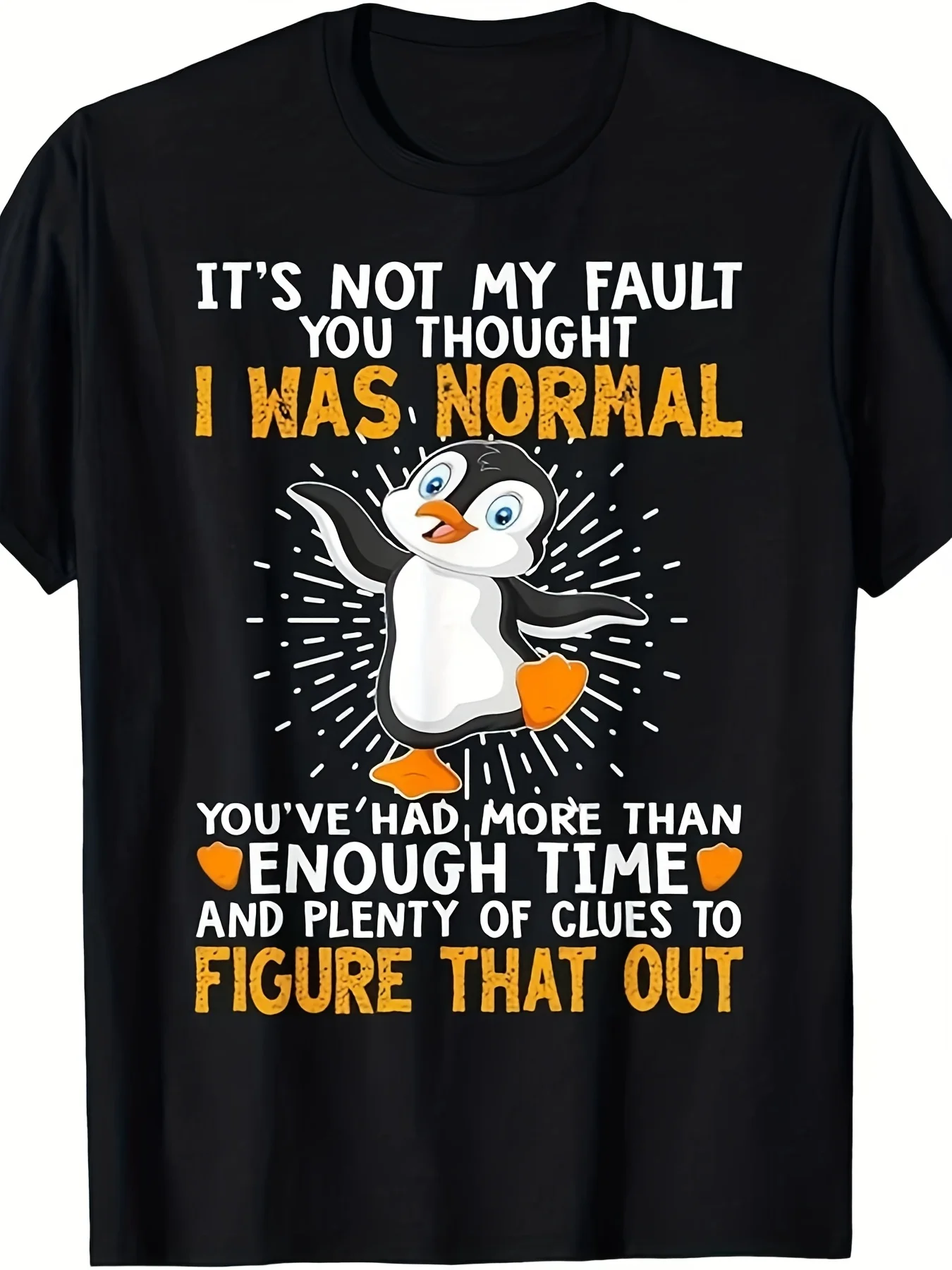 Men's Funny Penguin T-Shirt with 