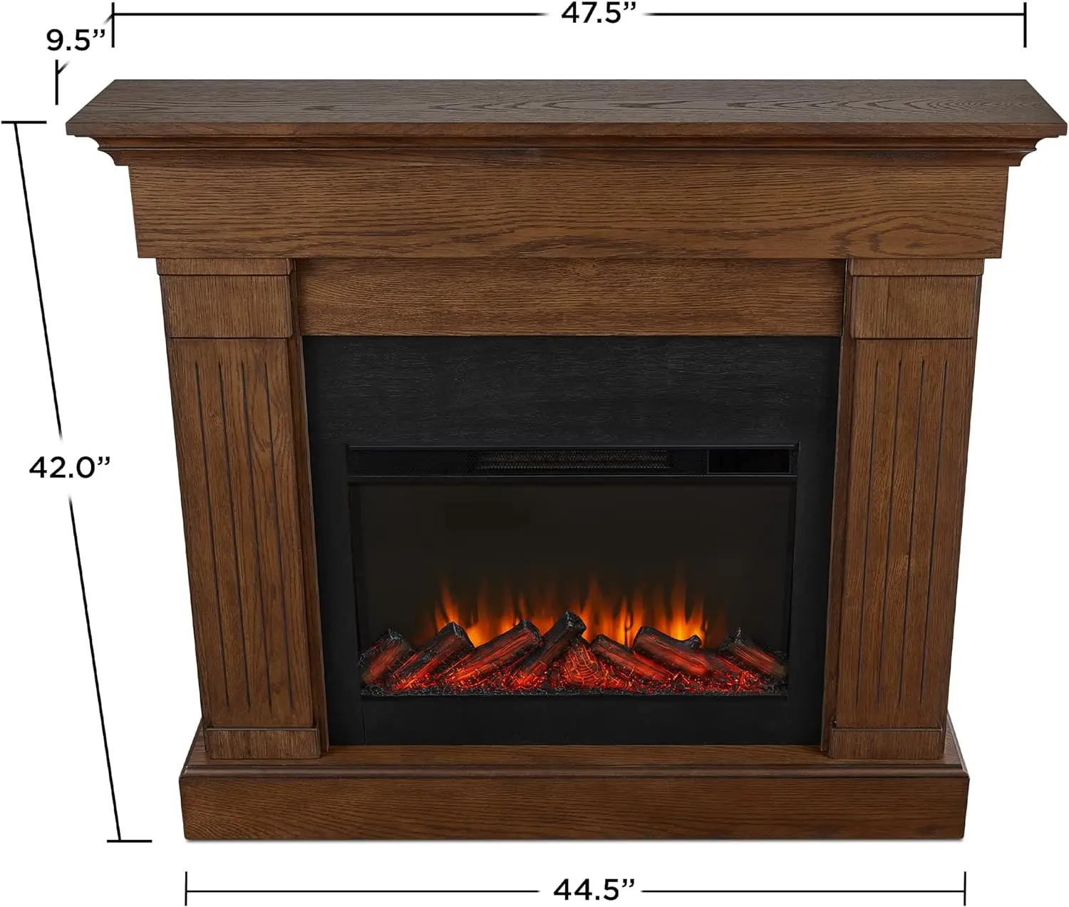 Tumblr chimenea, llama Real, roble Castaño, 8020E