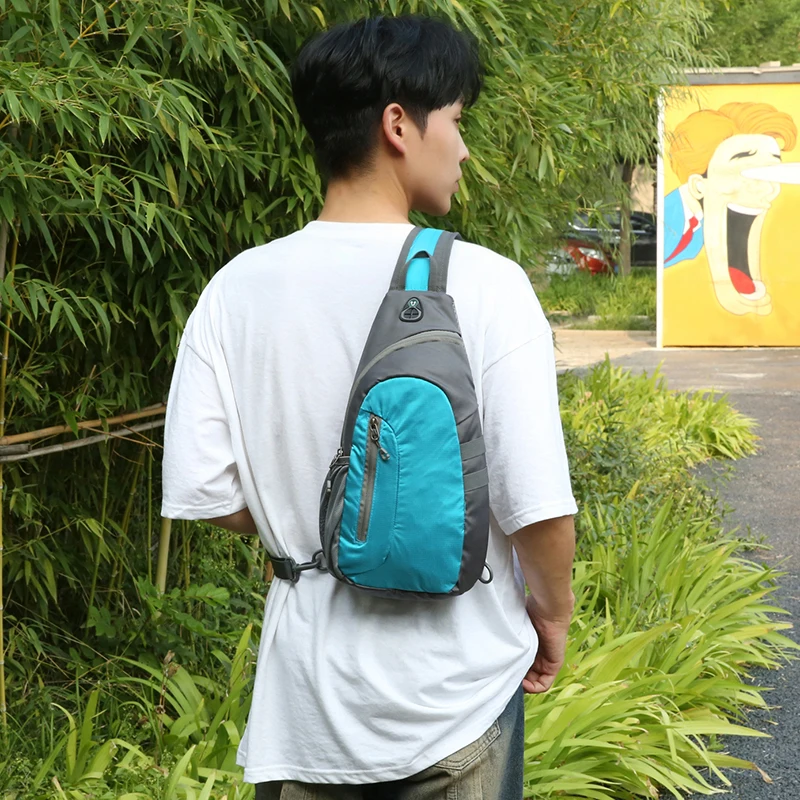 حقيبة صدر رياضية كاجوال عصرية، أحزمة كتف قابلة للتعديل، مقصورات متعددة، مناسبة للسفر وتسلق الجبال والمشي لمسافات طويلة #6