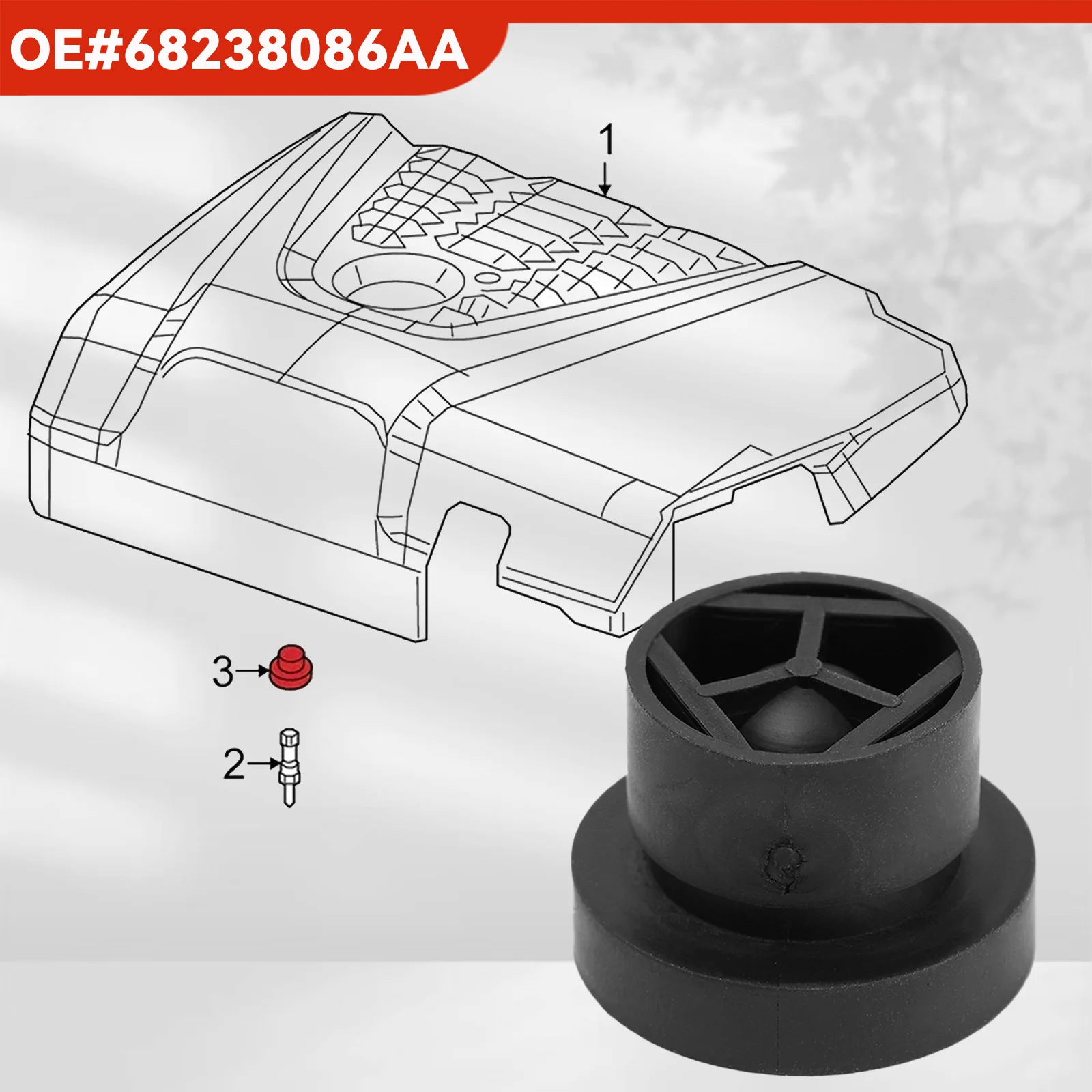 4X Rubber Engine Cover Grommet Buffer Mount Bush Stopper Pad For 