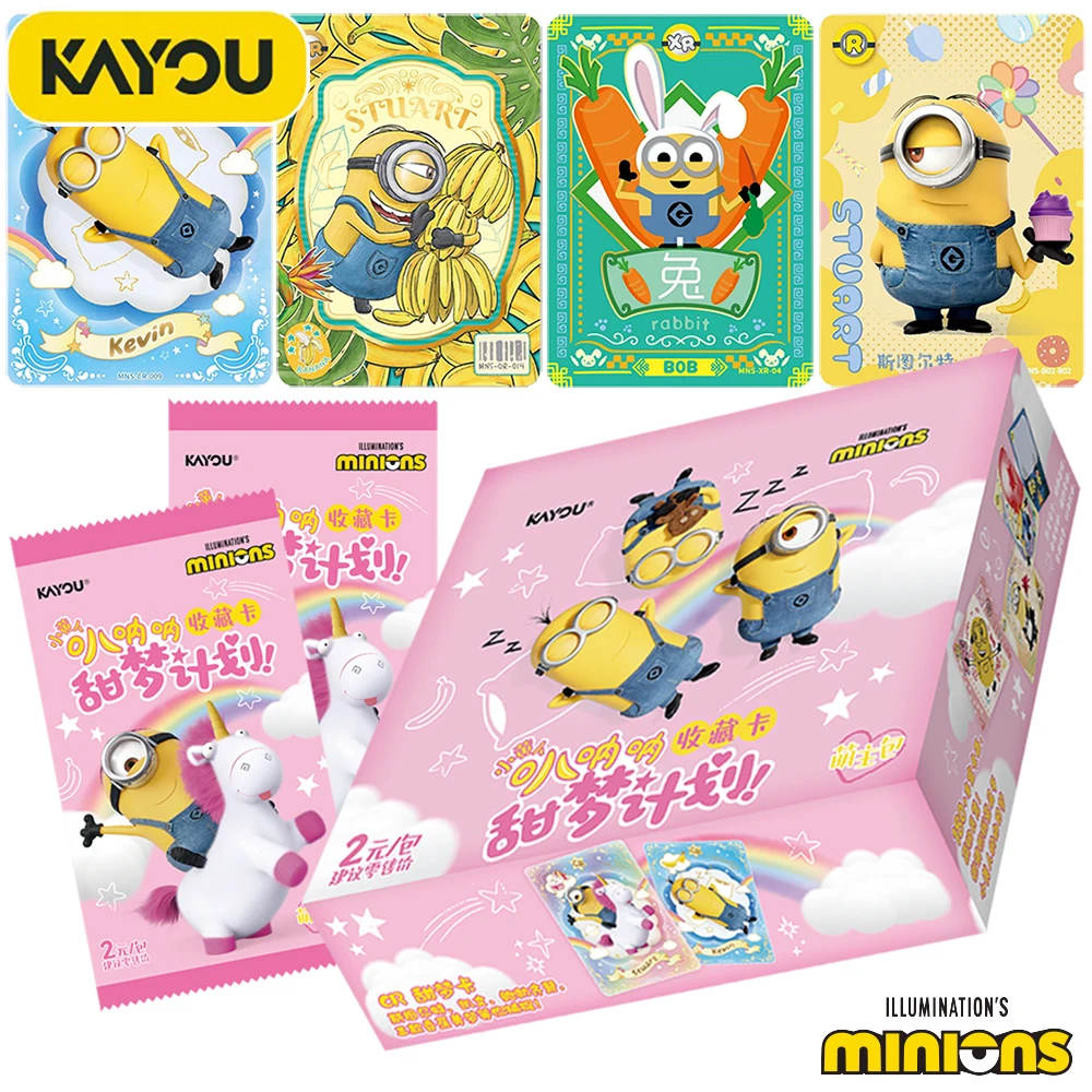 Kayou Original Minions American Family Comedy Anime Collection Card Funny Cute Cartoon Character Creative Note Card Peripheral