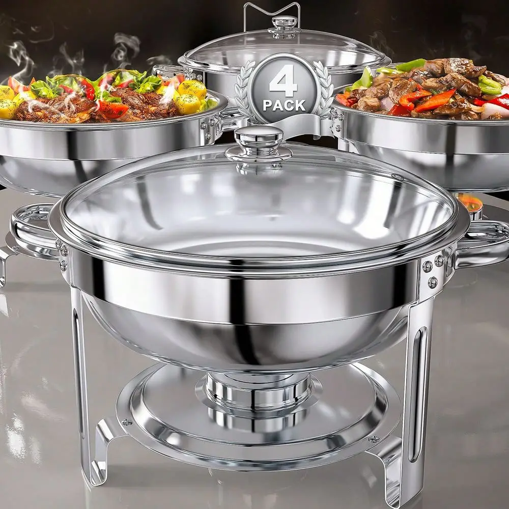 Chafing Dish High Grade 316 Stainless Steel Chafer Complete Set, Chafing Dishes For Buffet ,Chafing Dish Buffet Set [Sturdy And High Grade] Chafers And Buffet Warmers Sets For Any Party With Complete Set