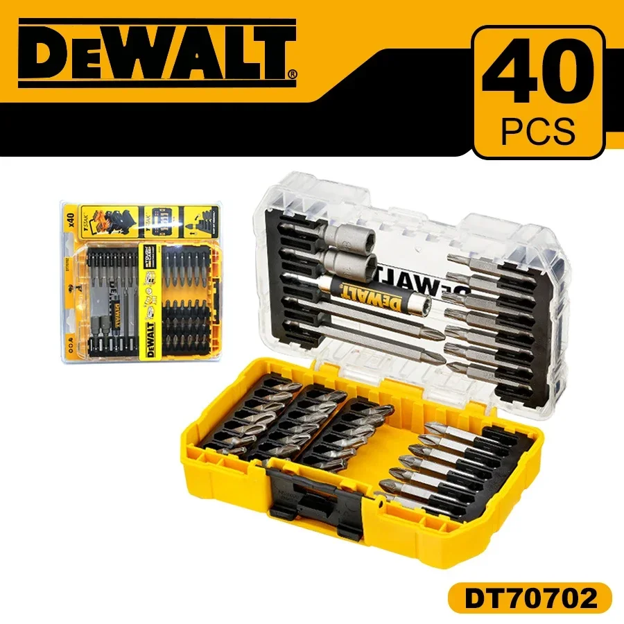 DEWALT  DT70702 40PCS Original Screwdriver Bit Set Torx/PH/PZ with Magnetic Extension Bit Holder and Socket