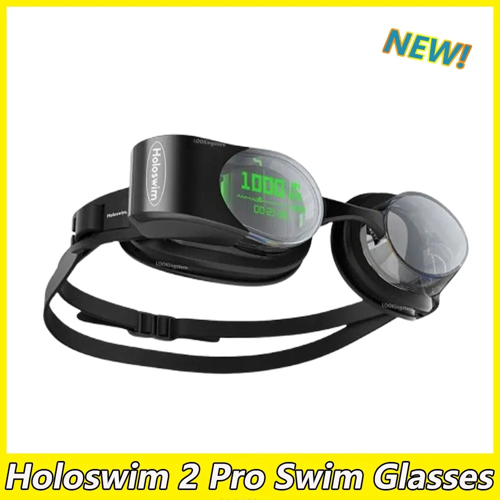 Okulary pływackie Holoswim 2 Pro AR Smart Glasses Goggles Anti-Fog z funkcją pomiaru w czasie rzeczywistym i monitorowaniem aktywności fitness.