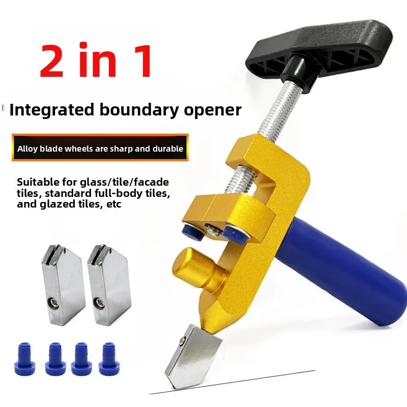 2in1 One piece Glass Ceramic Tile Cutter with Knife Wheel Diamond Roller Cutter Cutting Machine Opener Breaker Tools Accessories