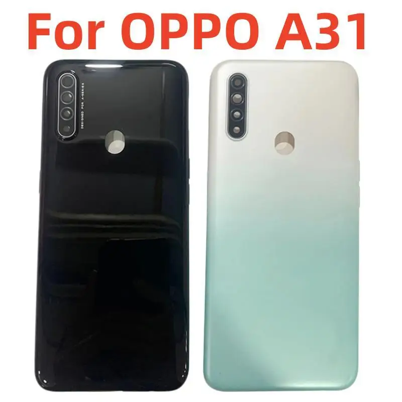 Battery Cover Rear Door Case Housing For OPPO A31 Back Cover with Camera Frame Logo Replacement Parts