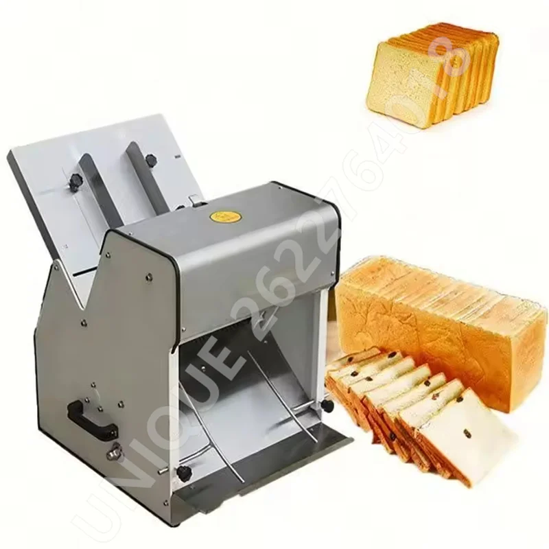 Commercial Electric Toast Slicer 31 Pcs Stainless Steel Sandwich Ham Slicing Machine Food Processor Sausage Bread Cutter