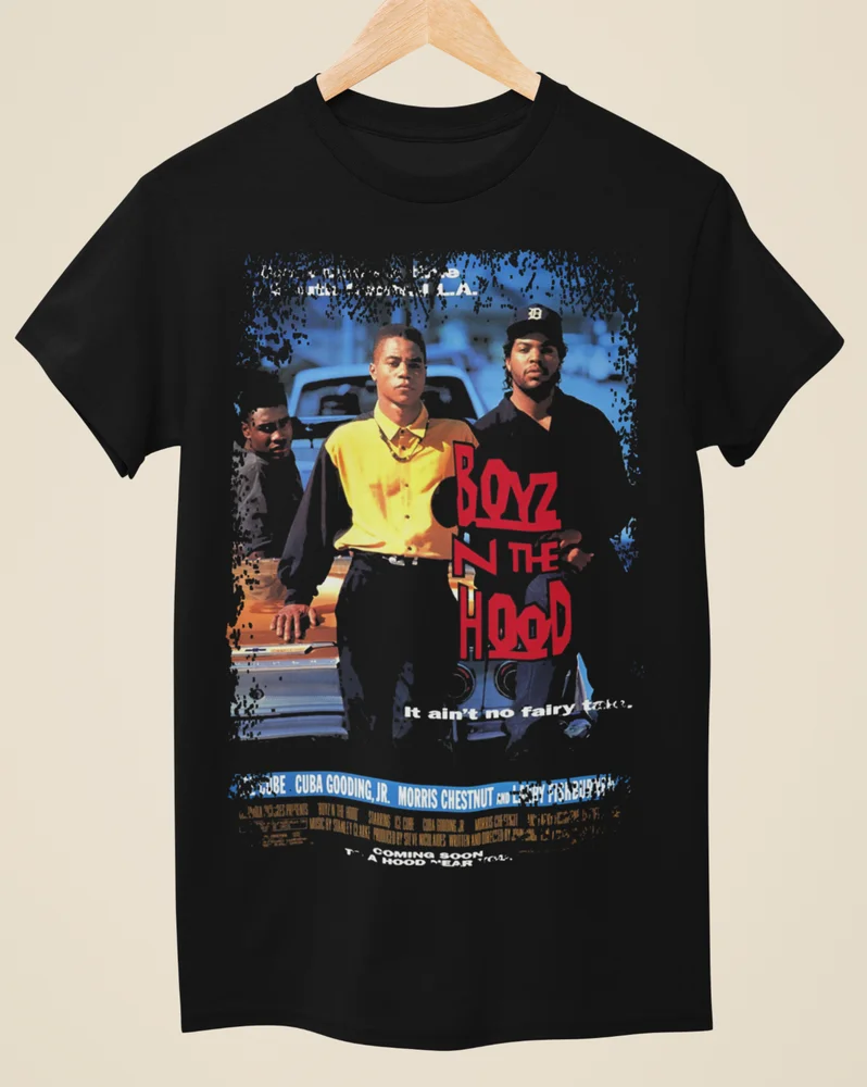 

Boyz N The Hood - Movie Poster Inspired Unisex Black T-Shirt