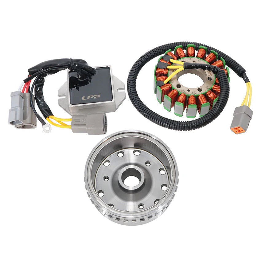 Motorcycle Regulator Rectifier+Ignition Stator Coil+Improved Flywheel For Ski-doo GSX 600 HO SDI EFI OEM:420866068 515176243