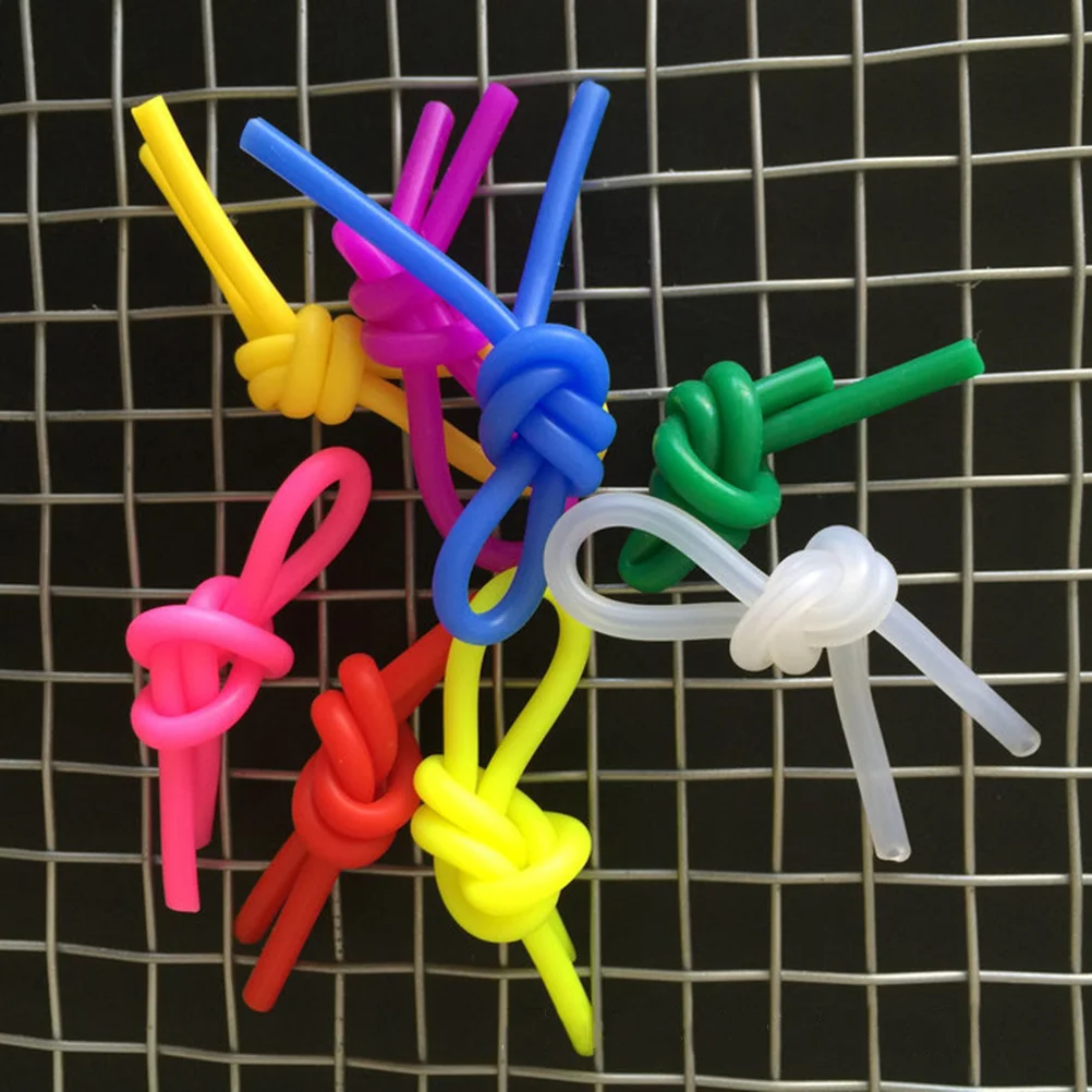 20 قطعة ممتص سيليكون طويل للتنس للمضرب يقلل من الضوضاء الصدمة تصميم مريح قبضة المضرب الاهتزاز المرطب طويل #4