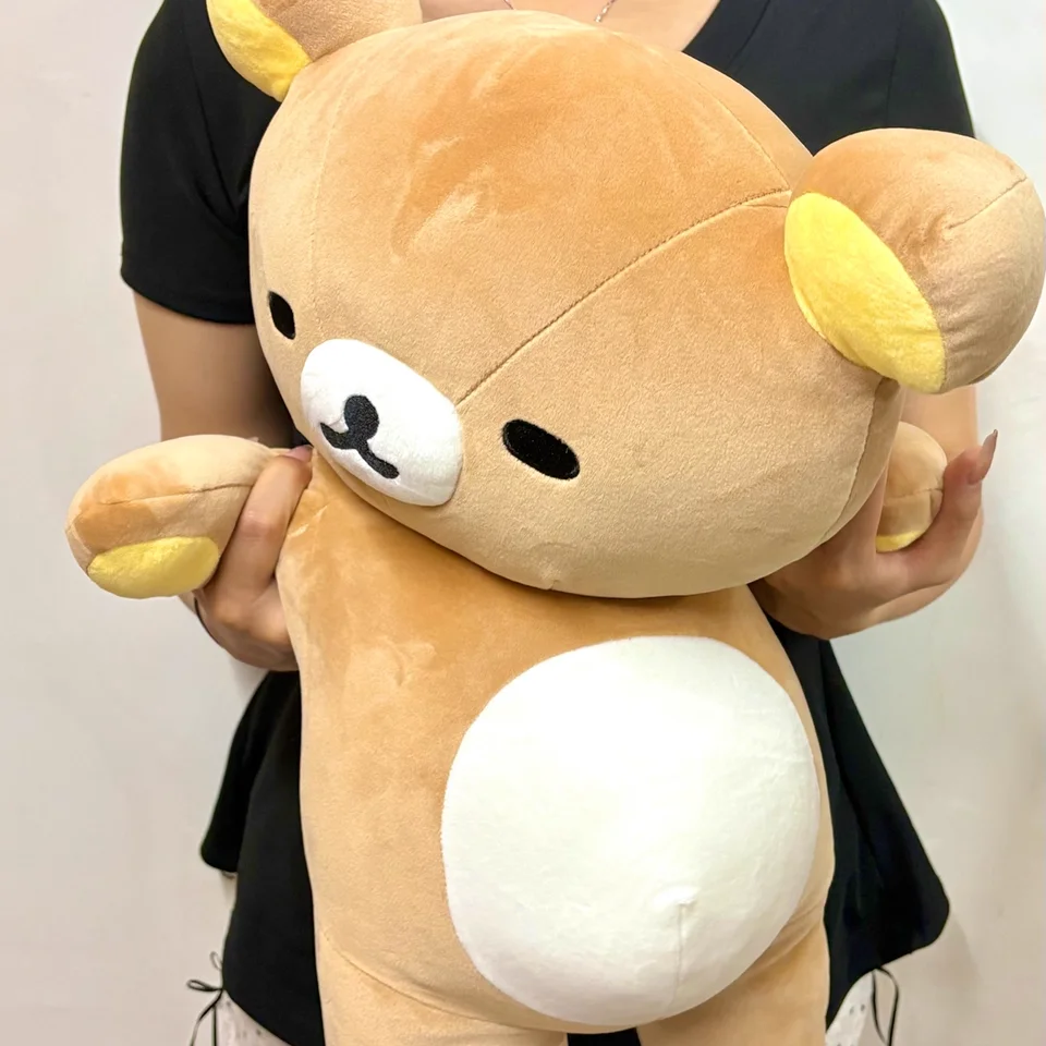 

55 см милые ленивые плюшевые игрушки Rilakkuma с героями мультфильмов, мягкие аниме-медведи, очень мягкие ленивые толстые куклы бурого медведя, рождественские подарки для девочек