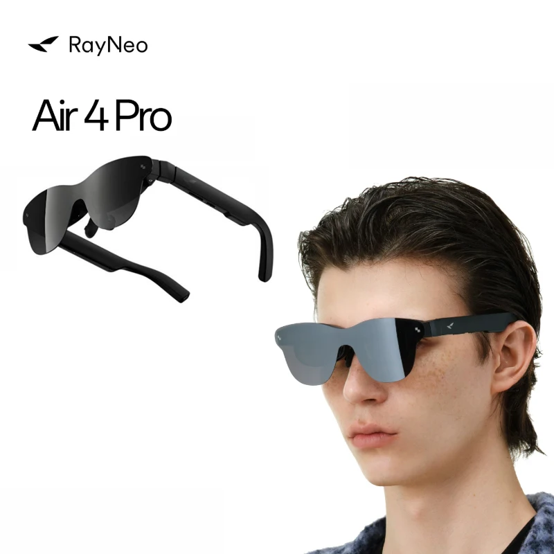 AR Glasses Intelligent 4K Video Capture for Smartphone Switch PS5 1200nits HDR10 Display 135inch Virtual Screen-RayNeo Air 4 Pro view 6