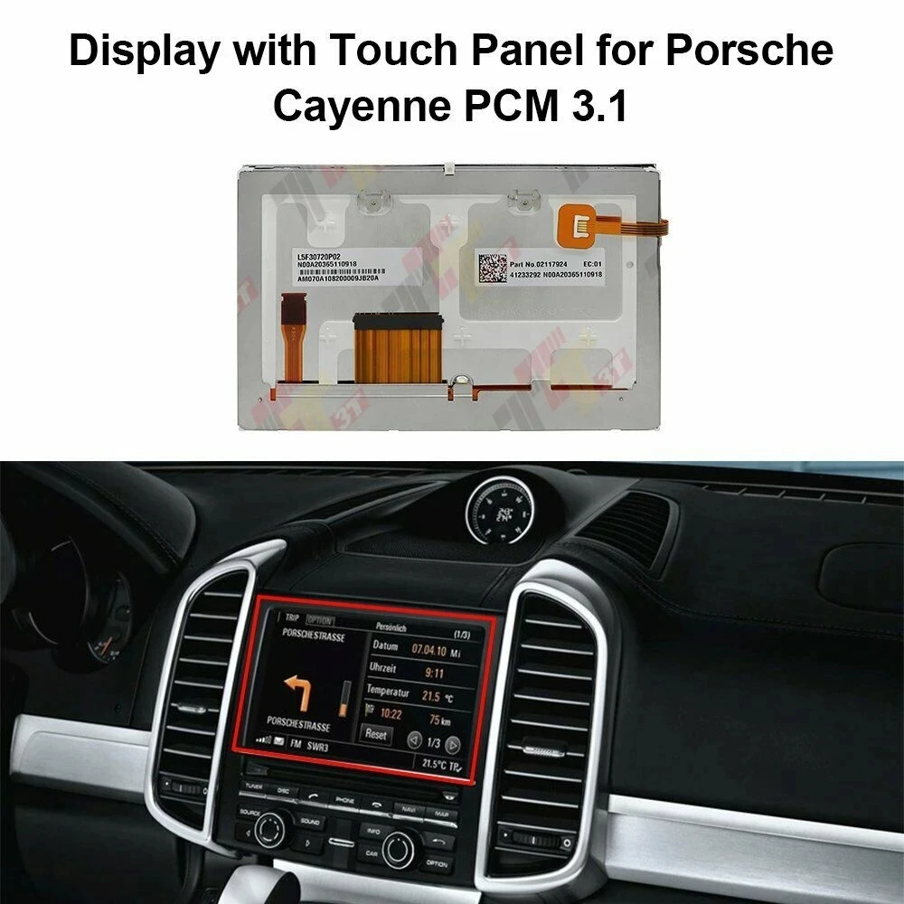 

Dashboard LCD Display with Touch Panel for Porsche 911 (997) Cayenne Macan PCM 3.1 Navigation