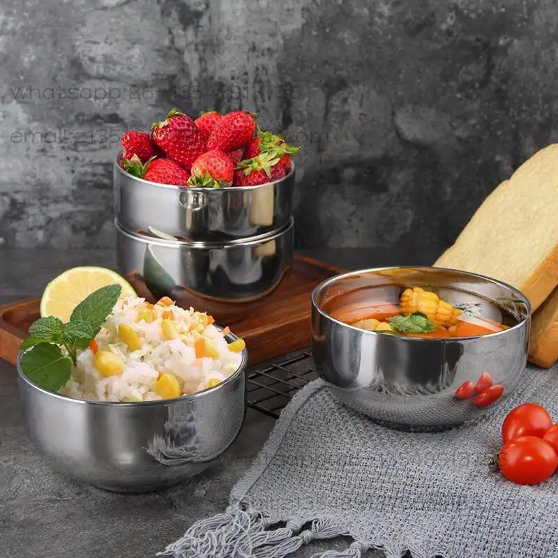 Outdoor travel portable tableware bowl chopsticks spoon three-piece set one person stainless steel bowl bag