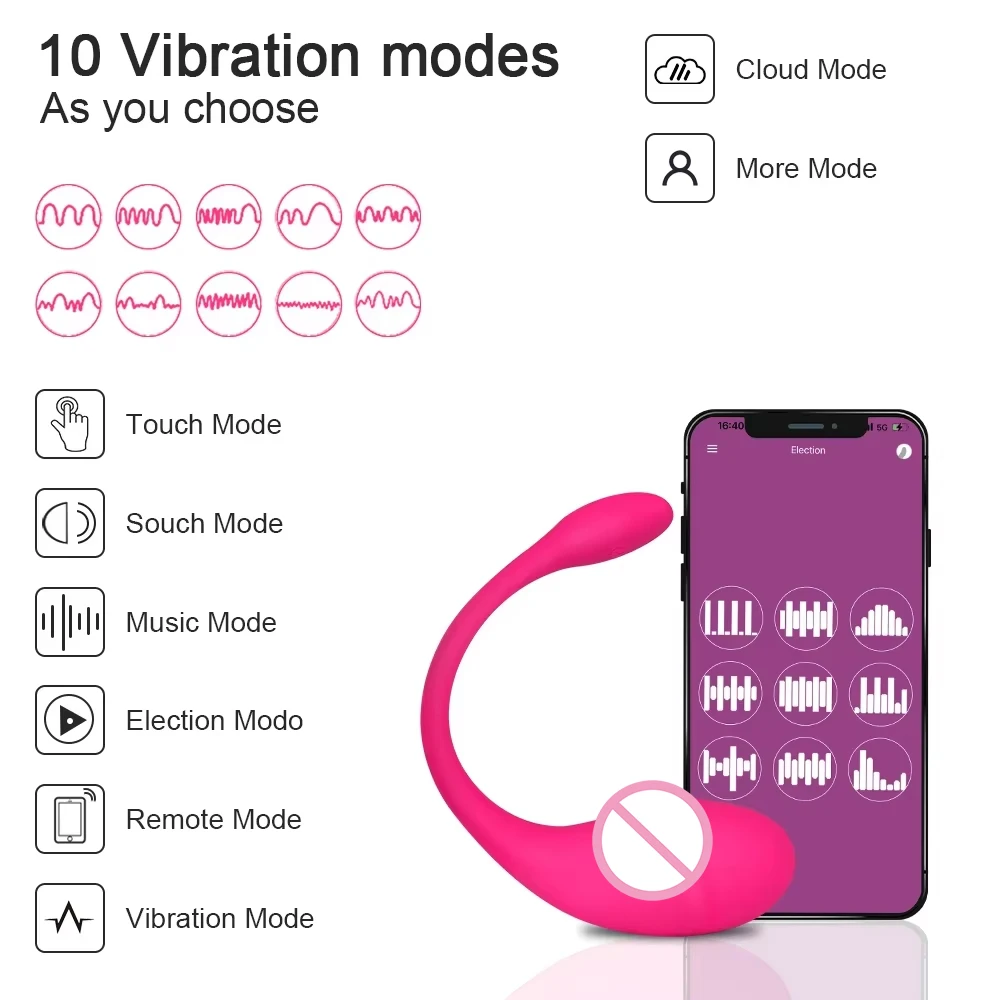 Aplikasi nirkabel telur bergetar untuk wanita Stimulator klitoris dapat dipakai G Spot Vibrator cinta telur Masturbator Wanita mainan seks dewasa 18 +