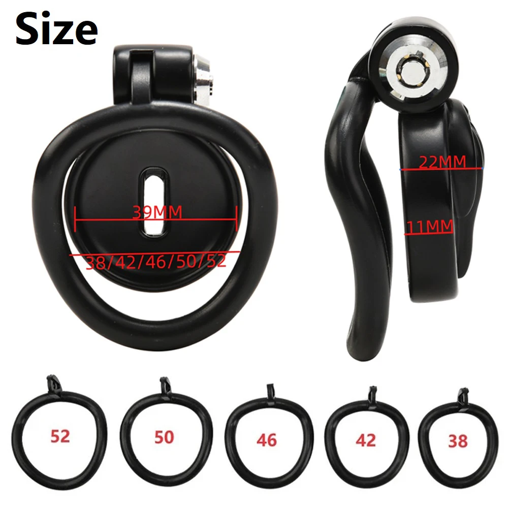 Male Penis Chastity Cage Set Bird Chastity Cage Belt With 5 Size Rings Abstinence Lock Ring Penis Lock Bondage Slave Man Sex Toy