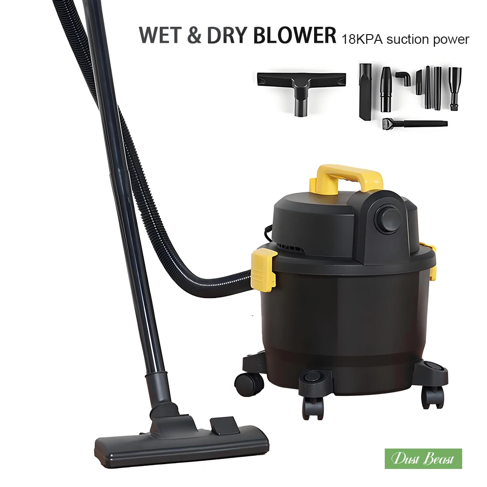 

Электрический пылесос 15 л для сухой и влажной уборки, портативный, с большой мощностью всасывания, для дома