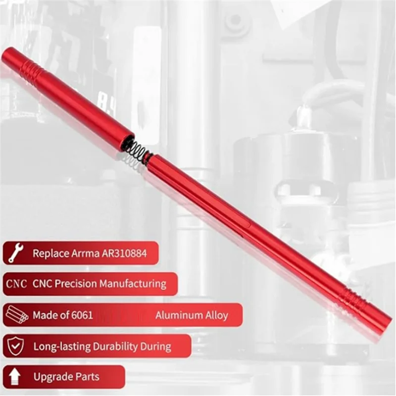 HOT-Metalen Center Slider Aandrijfas Voor 1/10 ARRMA TYPHON VENDETTA Upgrade Onderdelen Vervangen Arrma AR310884 RC Auto Upgrade onderdelen