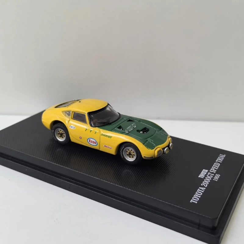 DEA 1/64 Skala TYT 2000GT 1966 Model Samochodu ze Stopu Symulacja Statyczna Kolekcja Dekoracja Prezent Świąteczny Zabawki Pamiątka