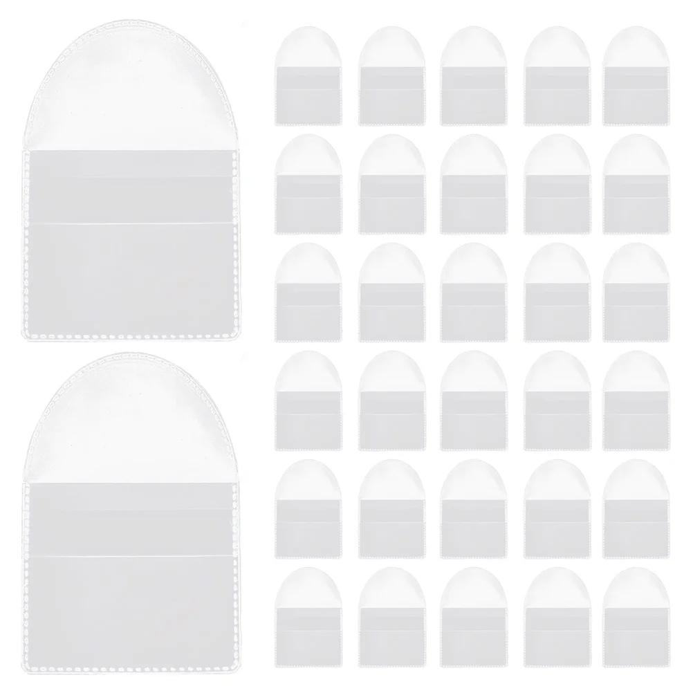 100Pcs Coin Storage Holder Clear Protective Bags Large Plastic Organizer Coin Pouch for Collectors Gift Use Transparent Pouches