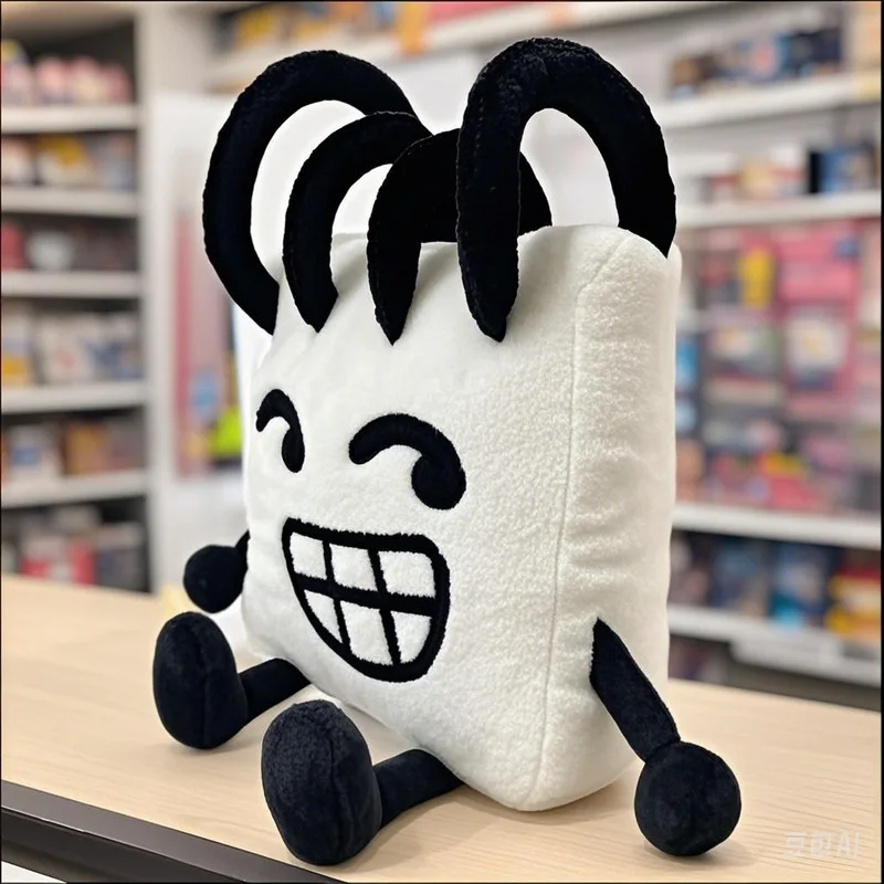 Objeto Show Personaje Plushie con diseño de lápiz y papel Muñeco de peluche Serie animada Regalo coleccionable para todas las edades
