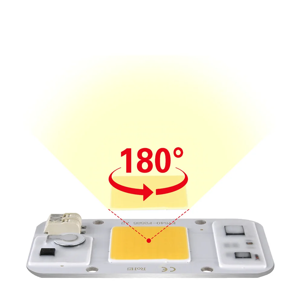 20W 30W 50W COB Driver-Ffree 220V High Voltage Integrated White Warm White Full Spectrum Solder-Free Linear Integrated Lamp Bead