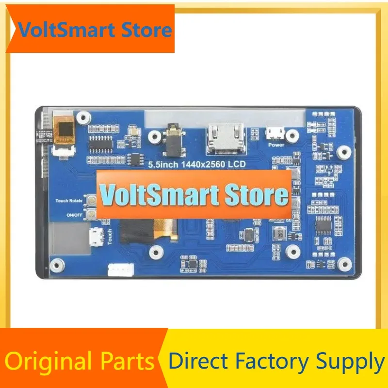 VoltS5.5inch 1440x2560 LCD,Raspberry Pi 5.5inch 2K Capacitive Touch LCD Display, HDMI Interface, IPS Screen